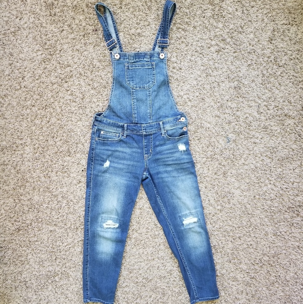 Abercrombie Ripped Overalls